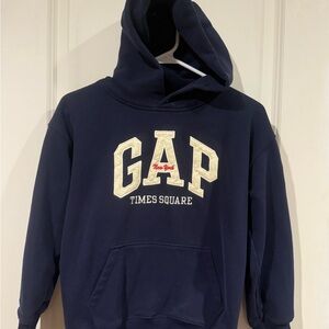 GAP Boy's Navy NYC Times Square Pullover Hoodie Size L 10